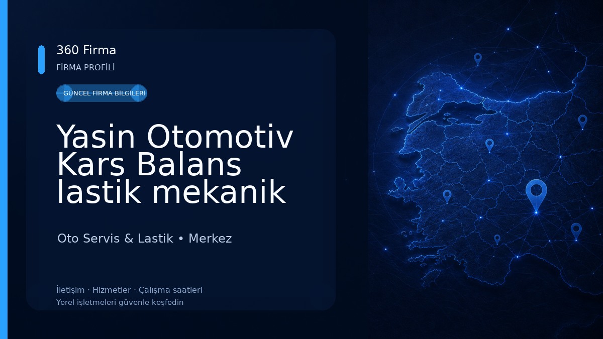 Yasin Otomotiv Kars Balans lastik mekanik bakım Oto Servis & Lastik